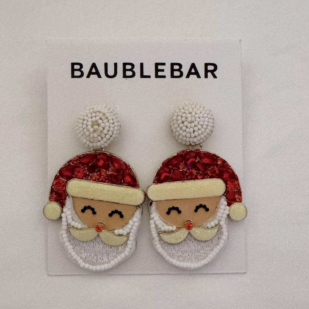 BaubleBar - Santa Clause Dangle Earrings